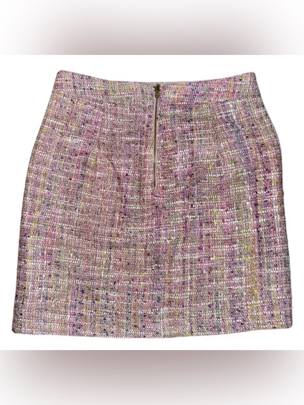 J. Crew Pastel Confetti Tweed Mini Skirt.  Sz 0
